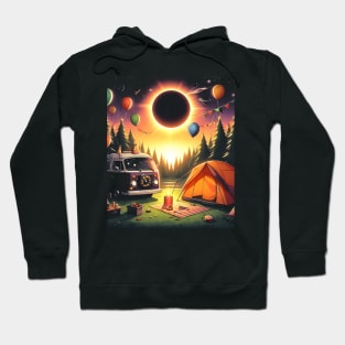 Camping Solar Eclipse My First Total Solar Eclipse Birthday Hoodie